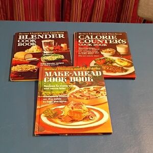 Better Homes and Gardens Cookbook Trio - Orange and Brown